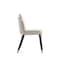 Manhattan Comfort Estelle Dining Chair in Cream and Black, PK2 2-DC042-CR - alternate 7